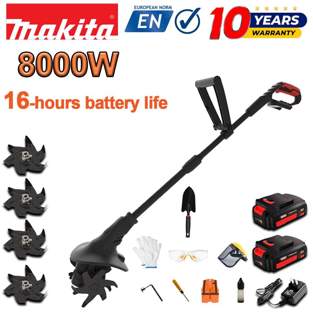 (Aku eluiga 16 tundi) 8000W ader + 96V liitiumaku * 2 + kiirlaadija * 1 + labidas * 1 + adra tera * 4 + erinevad tarvikud