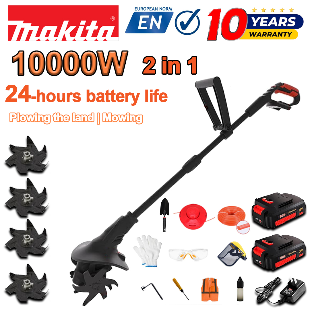 (Aku eluiga 24 tundi) 10000W ader + 96V liitiumaku * 2 + kiirlaadija * 1 + labidas * 1 + adra tera * 4 + lõikeketas * 1 + lõikeköis * 1 + erinevad tarvikud
