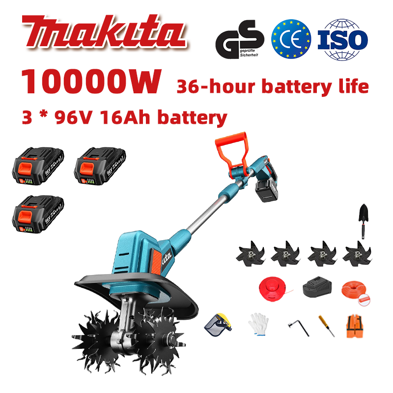 (Aku tööiga 36 tundi) 10000W ader + 96V 16Ah liitiumaku * 3 + kiirlaadija * 1 + labidas * 1 + adratera * 4 + lõikenöör * 1 + mitmesugused tarvikud
